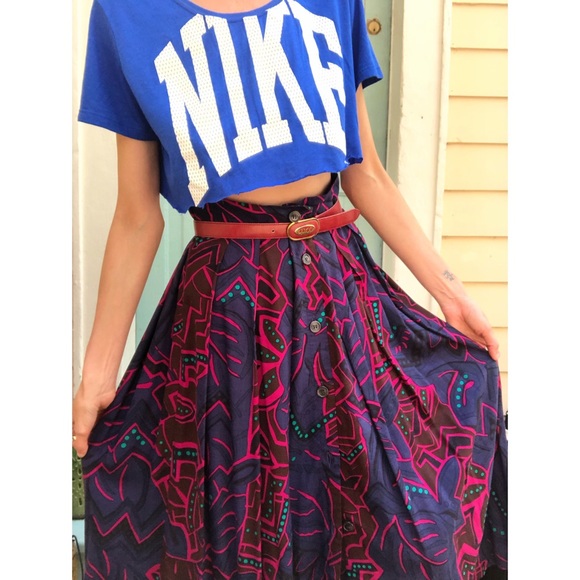 Vintage button front skirt - Picture 5 of 7